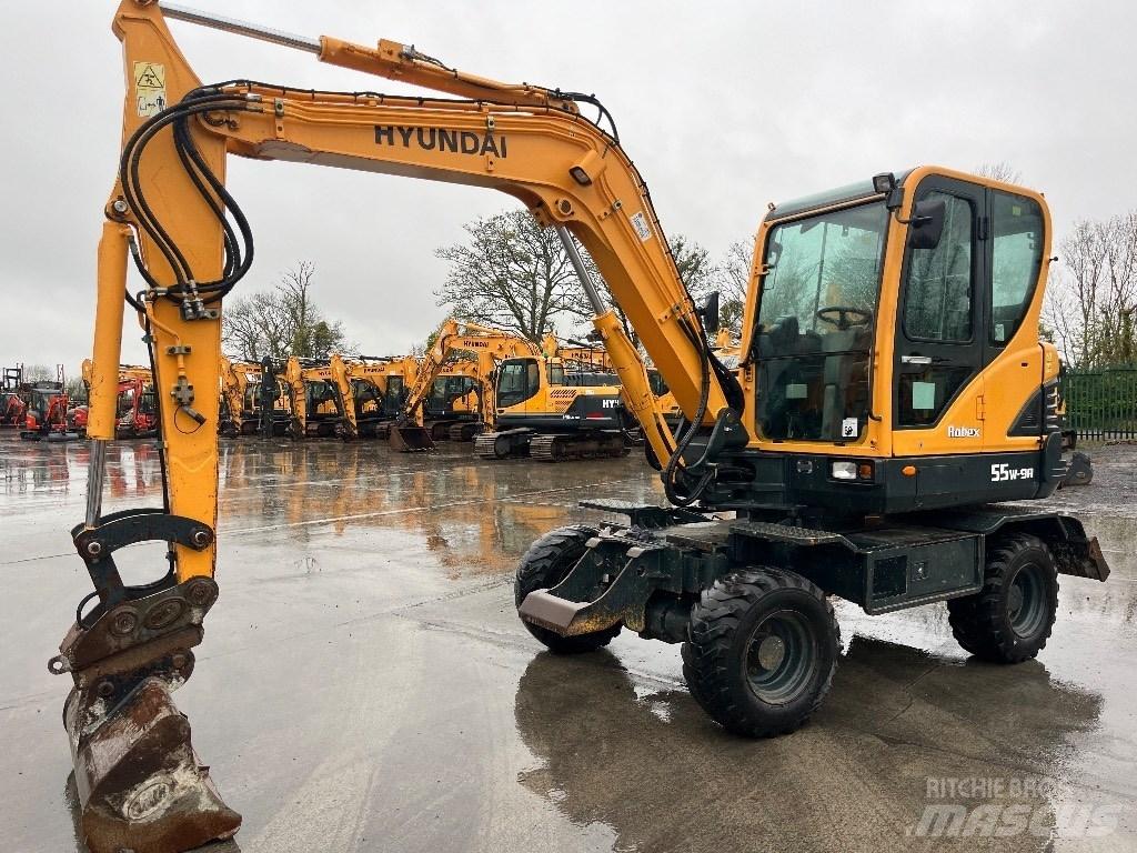 Hyundai R55W-9A Ratiniai ekskavatoriai