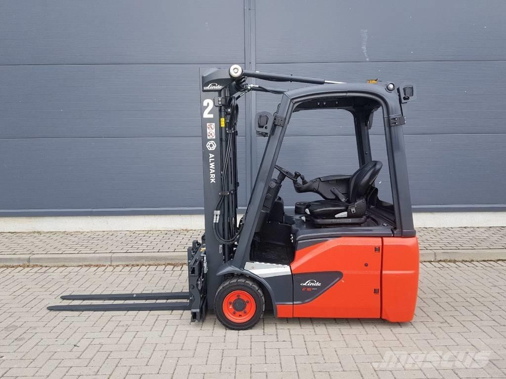 Linde E16C Elektriniai šakiniai krautuvai