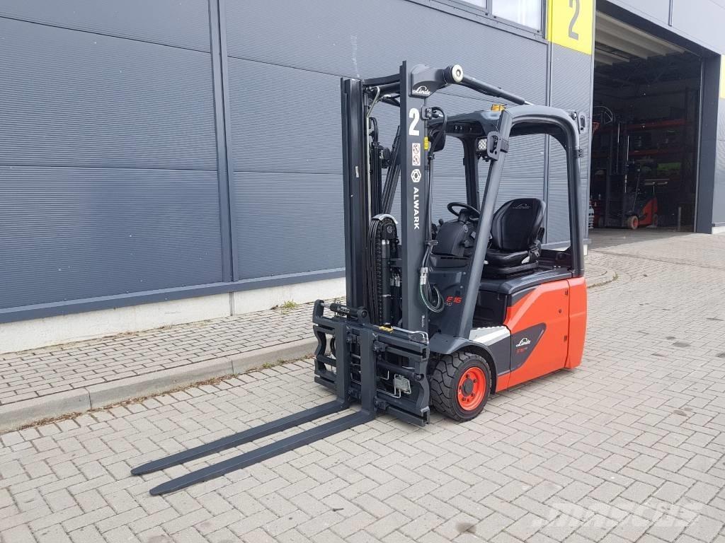 Linde E16C Elektriniai šakiniai krautuvai