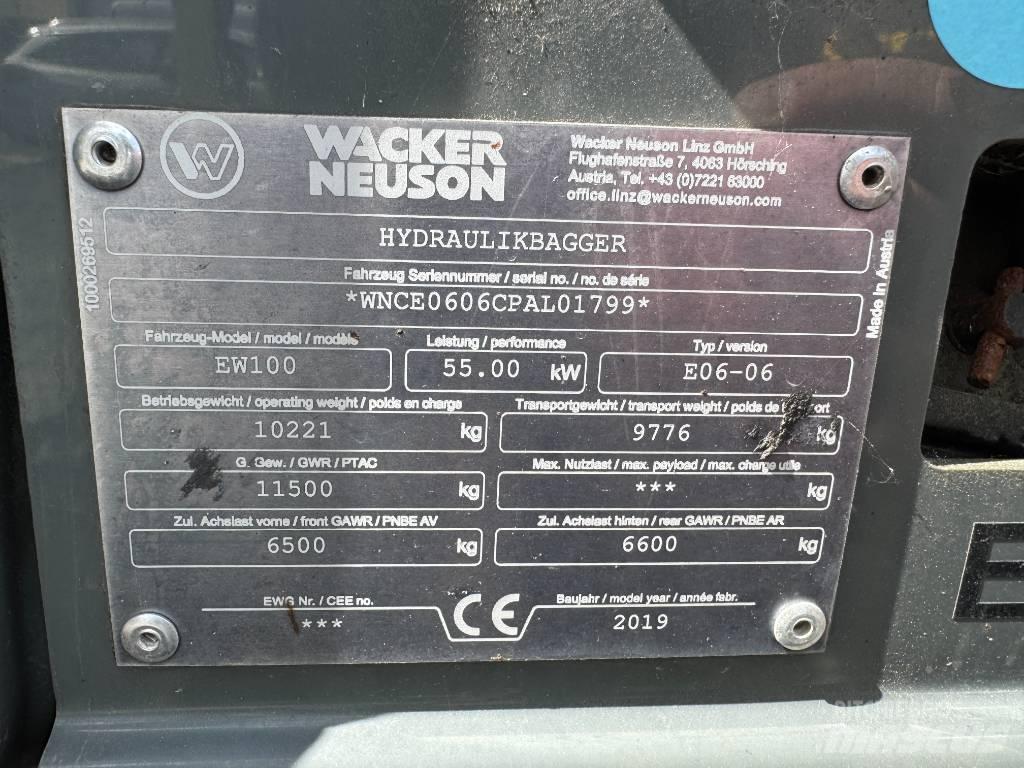 Wacker Neuson EW100 Ratiniai ekskavatoriai