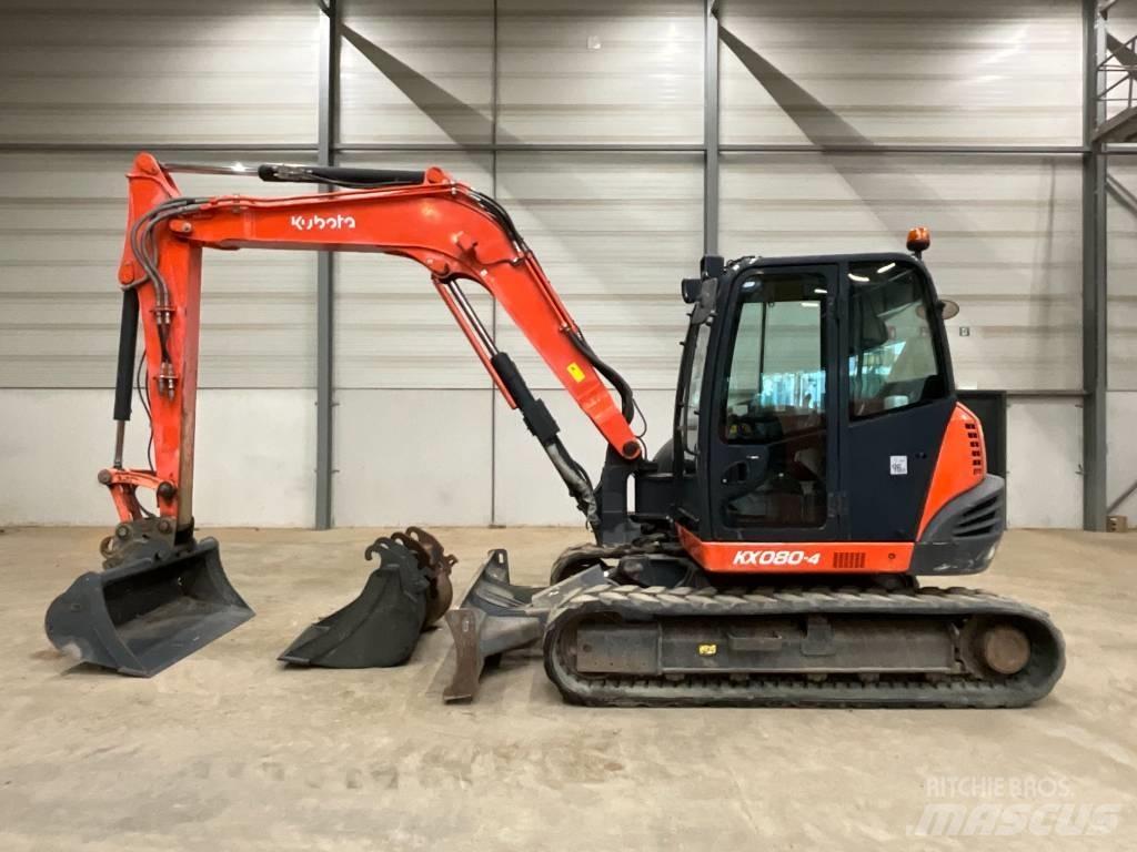 Kubota KX 080-4 Vidutinės galios ekskavatoriai 7-12 t