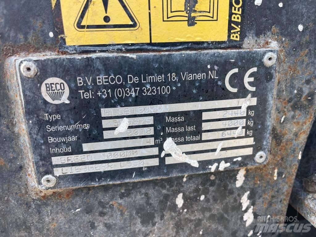 Liebherr 550 CDC + BSS Naudoti ratiniai krautuvai
