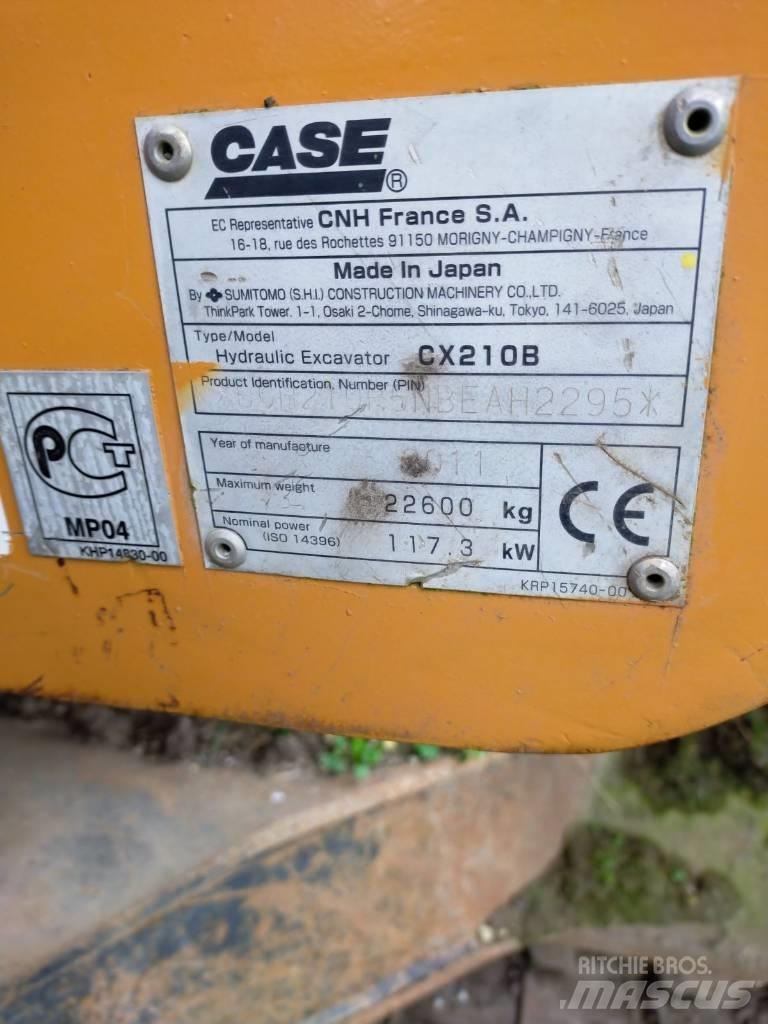 CASE 210 CX B Vikšriniai ekskavatoriai