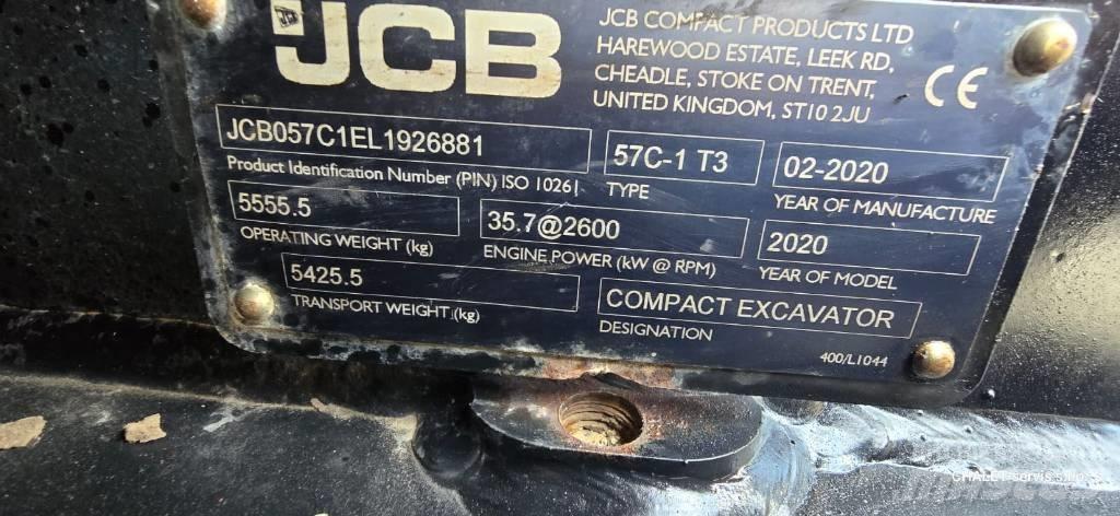 JCB 57 C-1 Mini ekskavatoriai < 7 t