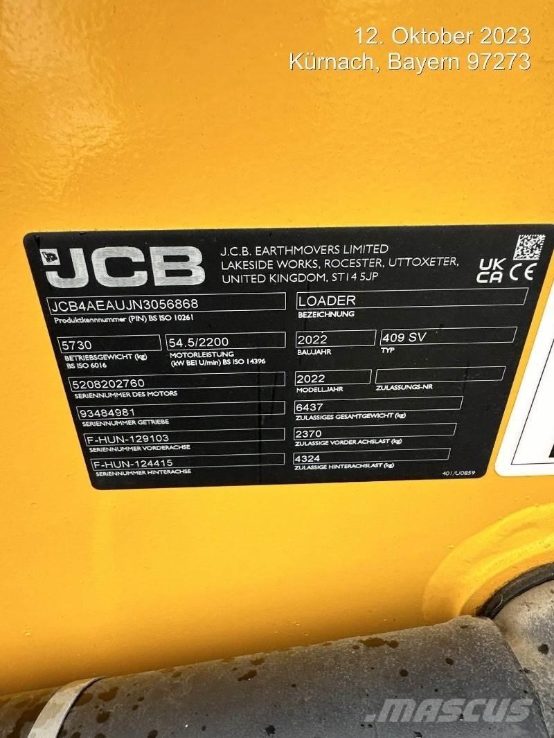 JCB 409 Naudoti ratiniai krautuvai