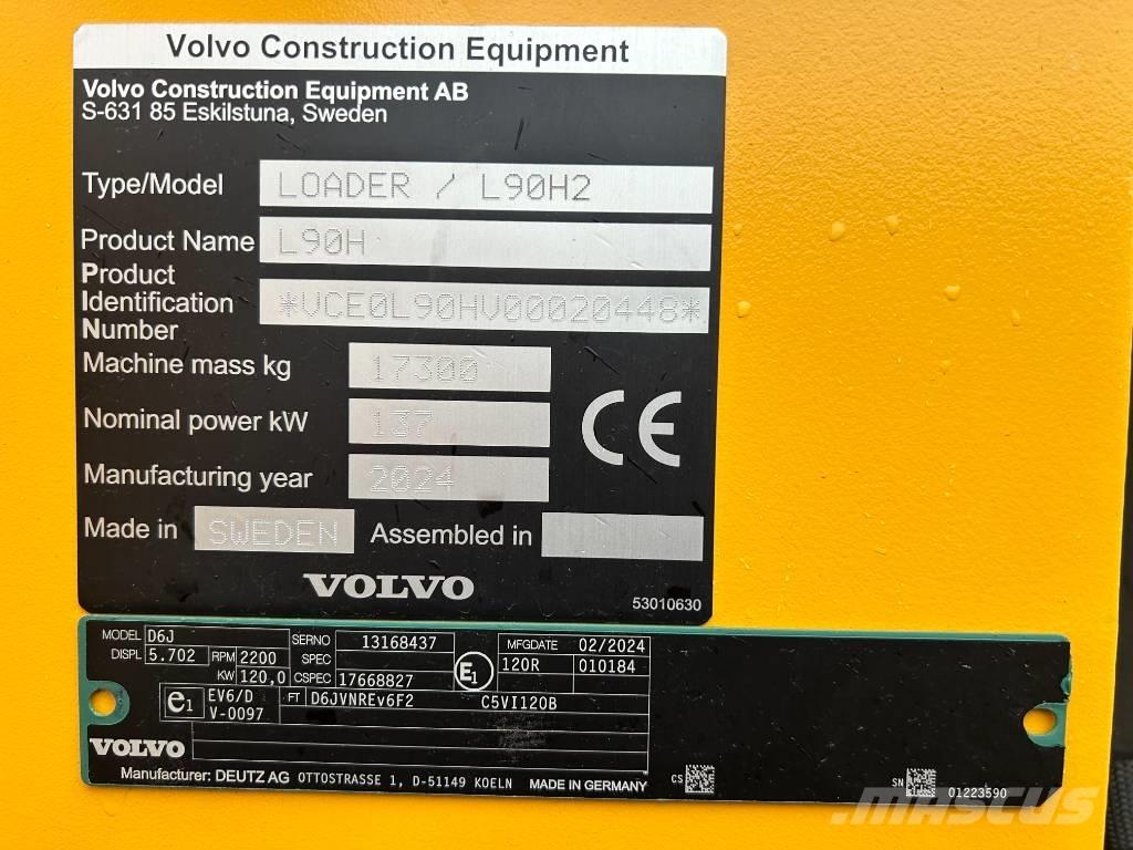 Volvo L 90 H 2 Naudoti ratiniai krautuvai