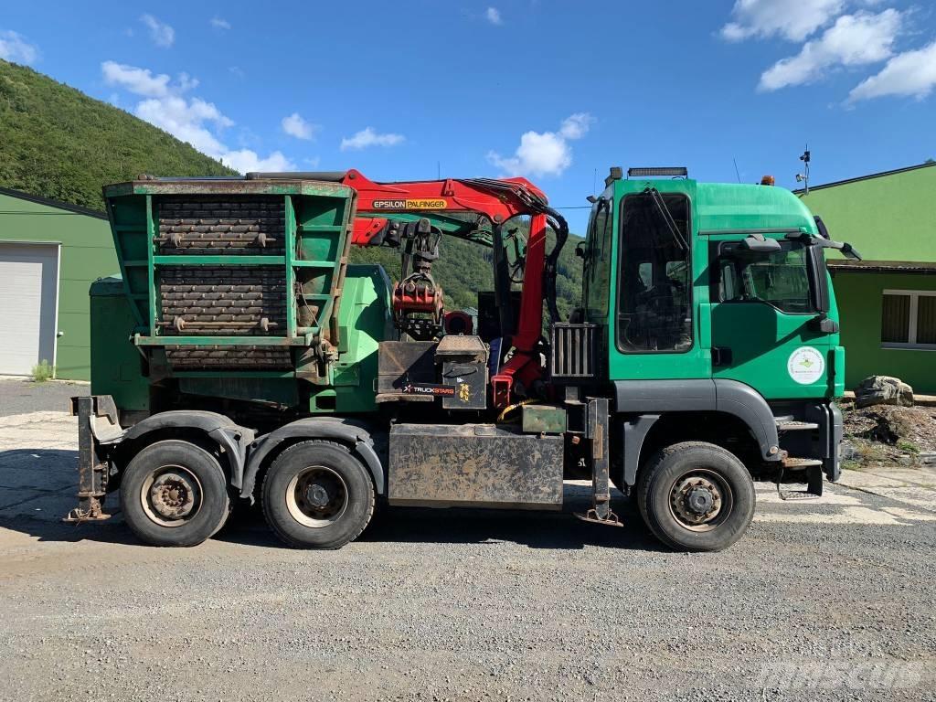 MAN - JENZ TGS 6x4 Medienos smulkintuvai