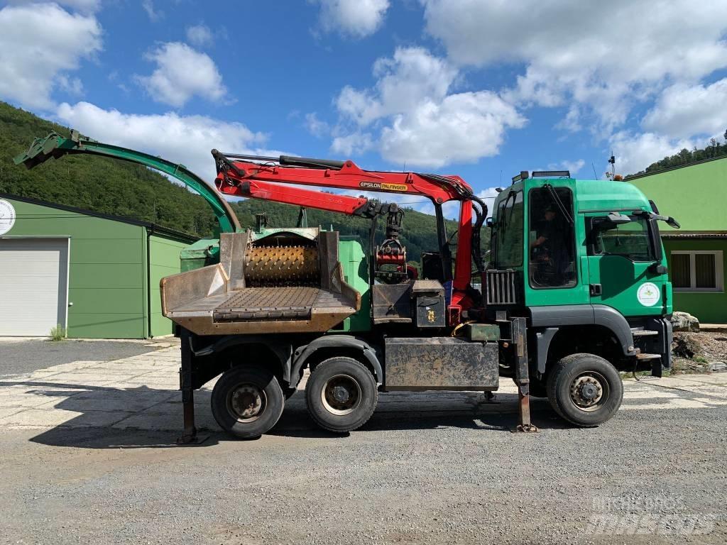 MAN - JENZ TGS 6x4 Medienos smulkintuvai
