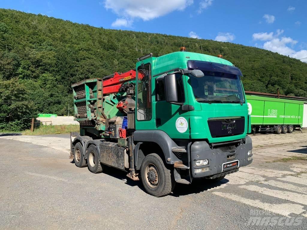 MAN - JENZ TGS 6x4 Medienos smulkintuvai