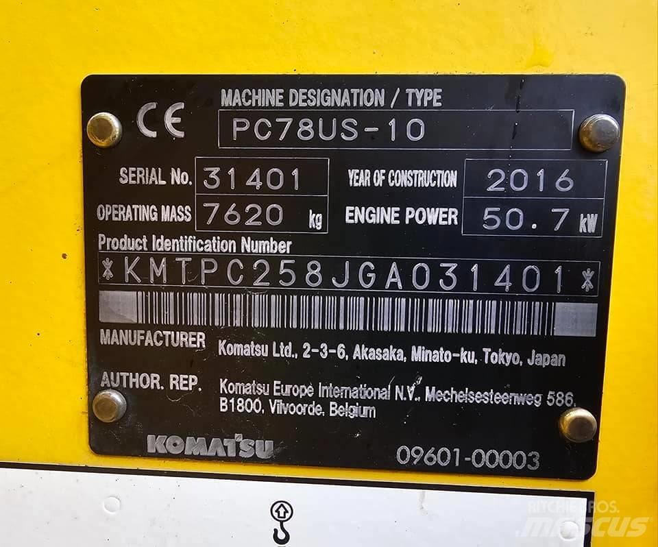Komatsu pc78us-10 Mini ekskavatoriai < 7 t