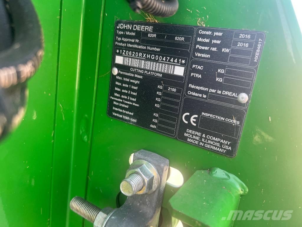 John Deere T 550 Derliaus nuėmimo kombainai