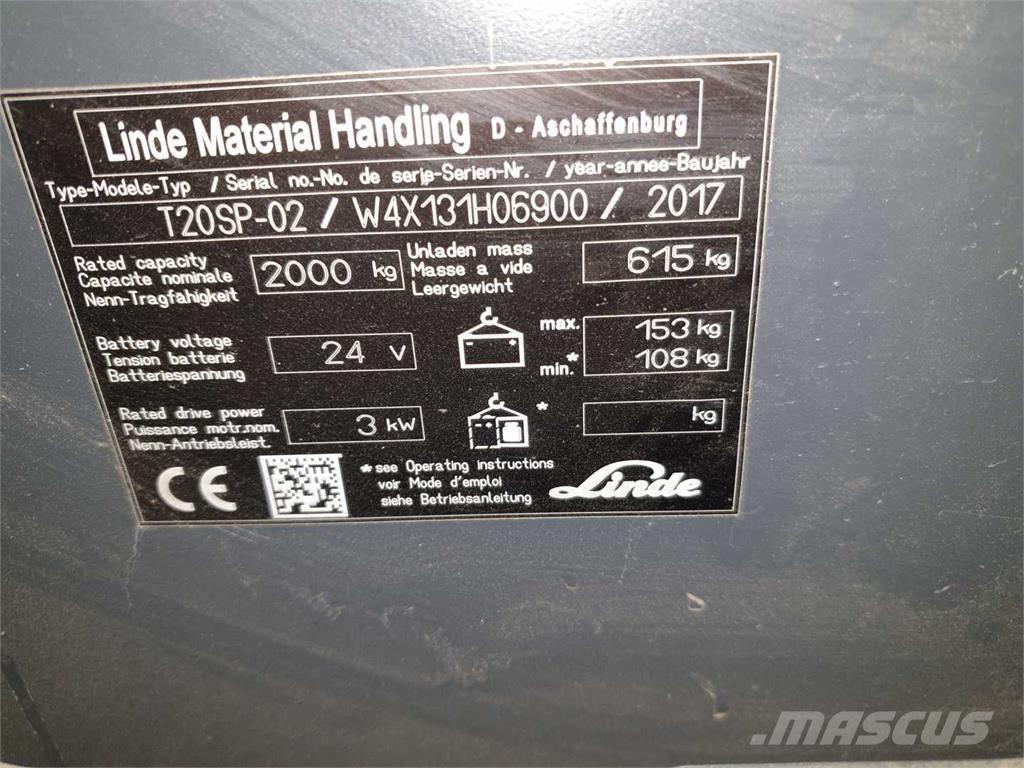 Linde T20SP ION Savaeigiai rietuvai