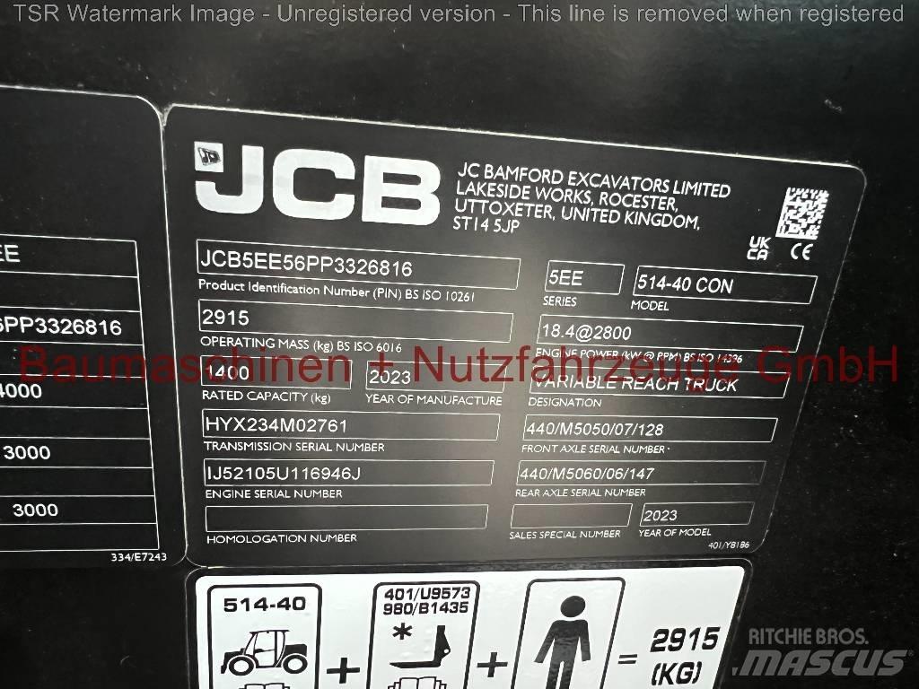 JCB 514-40 CTC -Demo- Teleskopiniai krautuvai