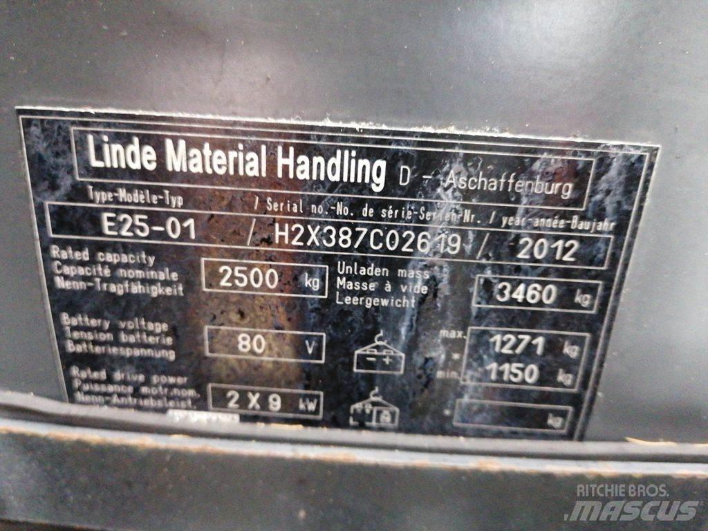 Linde E25-01 Elektriniai šakiniai krautuvai
