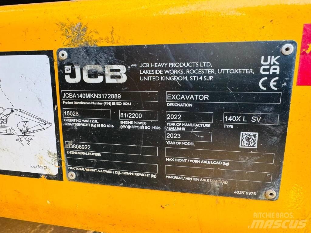 JCB 140 X Vikšriniai ekskavatoriai