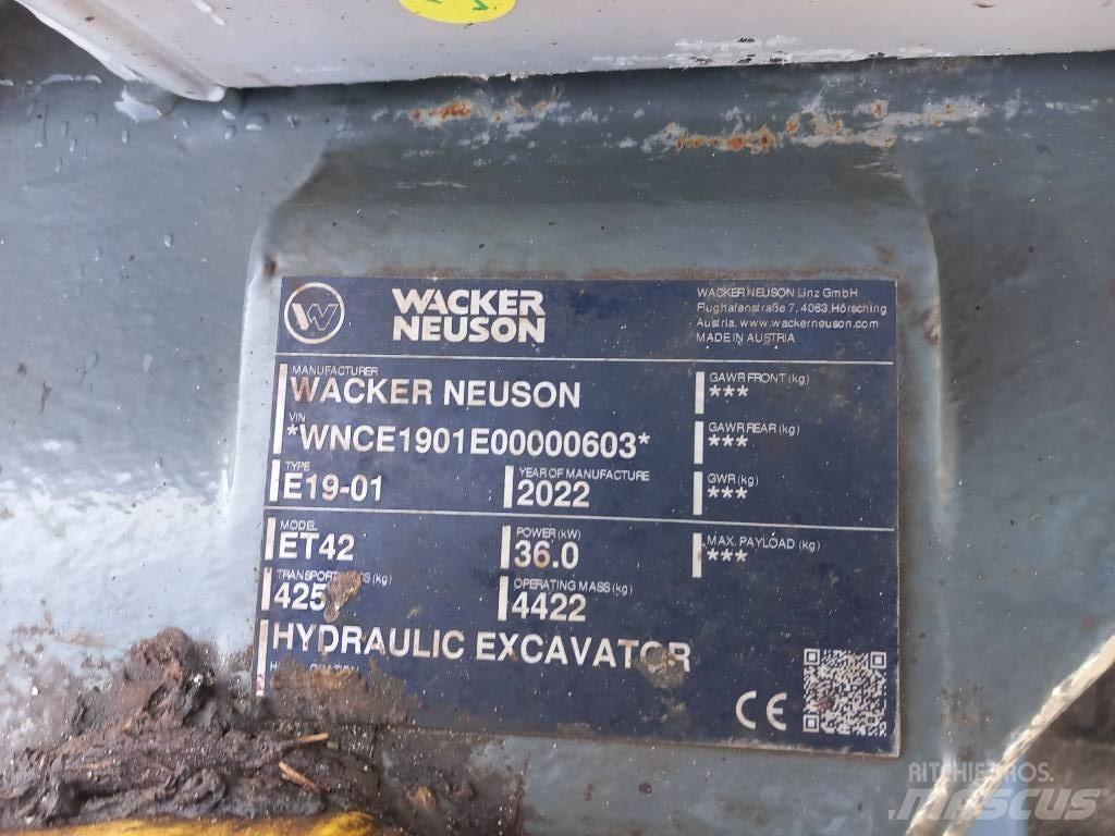 Wacker Neuson ET42 Vikšriniai ekskavatoriai