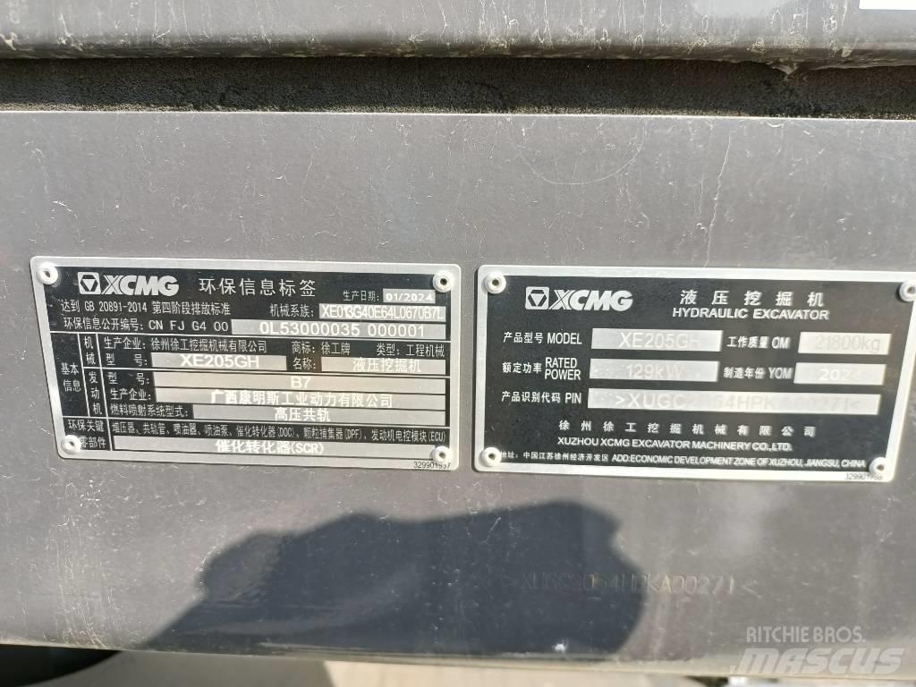XCMG XE205GH Vikšriniai ekskavatoriai