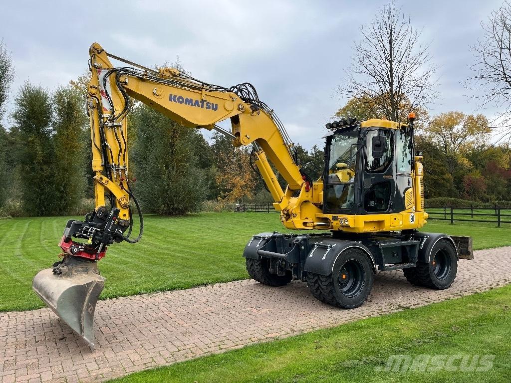 Komatsu PW 118 Ratiniai ekskavatoriai