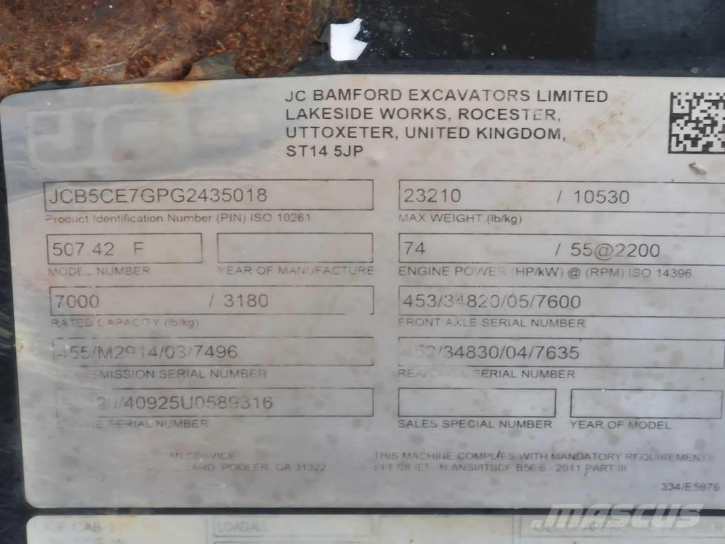 JCB 507-42 Teleskopiniai krautuvai