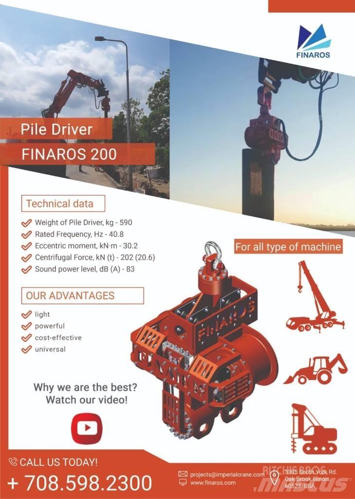  Finaros FR200 Hidrauliniai krūvos plaktukai
