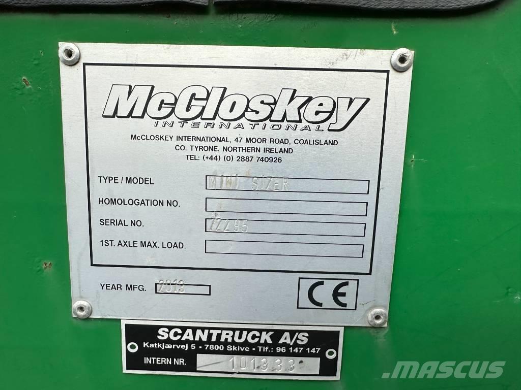 McCloskey MINI SIZER Mobilūs smulkintuvai