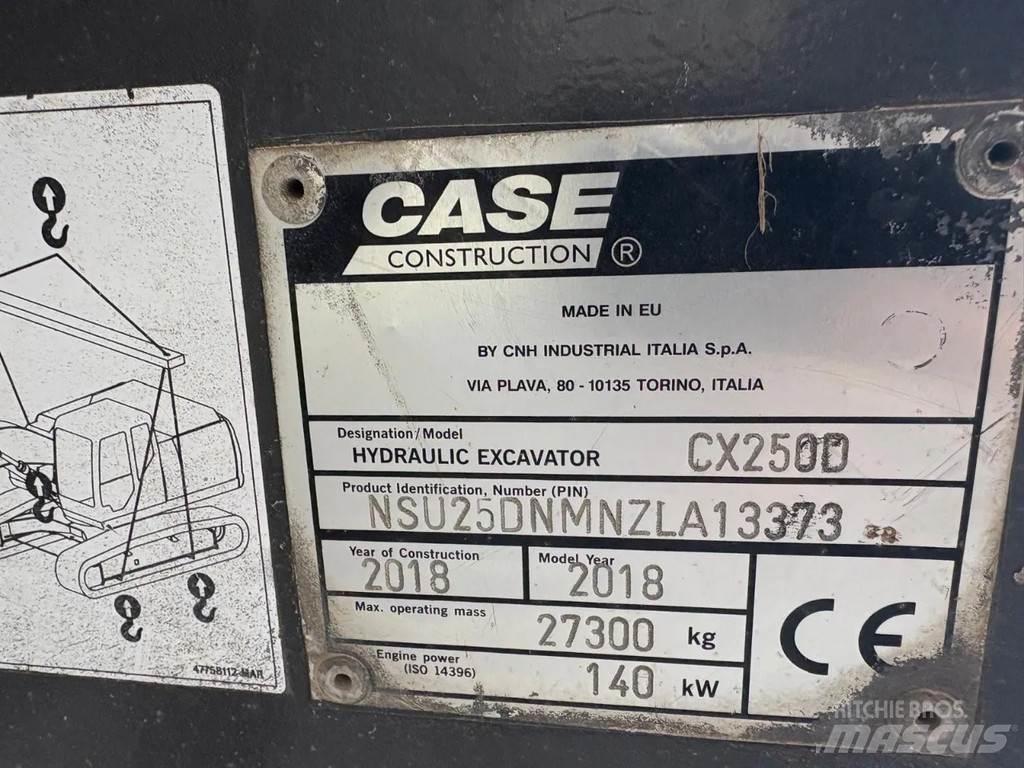 CASE CX250D Vikšriniai ekskavatoriai