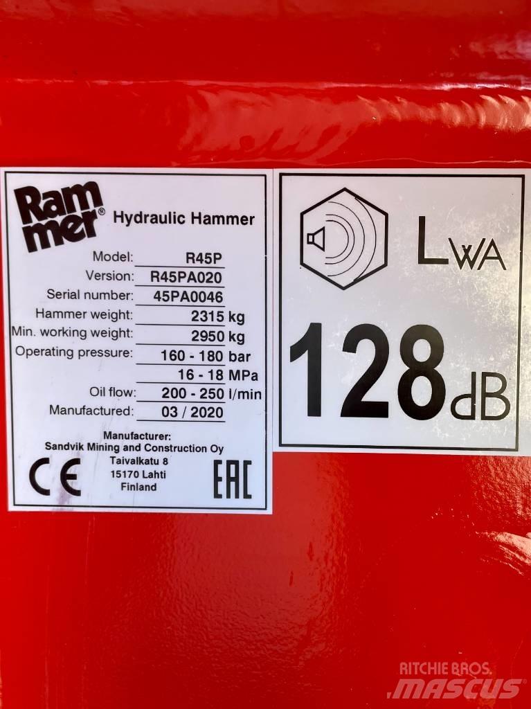 Rammer R45P Hidrauliniai kūjai / Trupintuvai