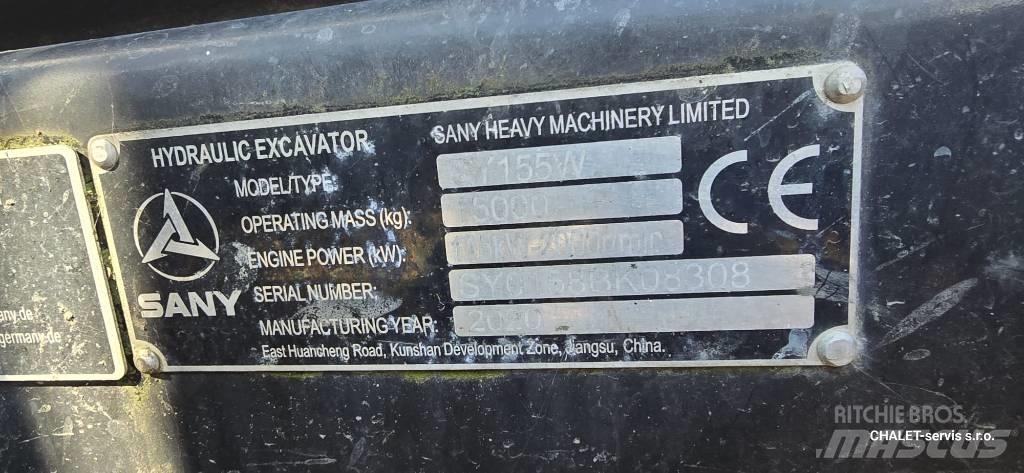 Sany SY 155 W Ratiniai ekskavatoriai