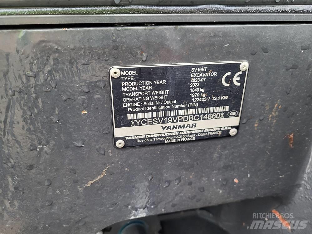 Yanmar SV 19 VT Mini ekskavatoriai < 7 t