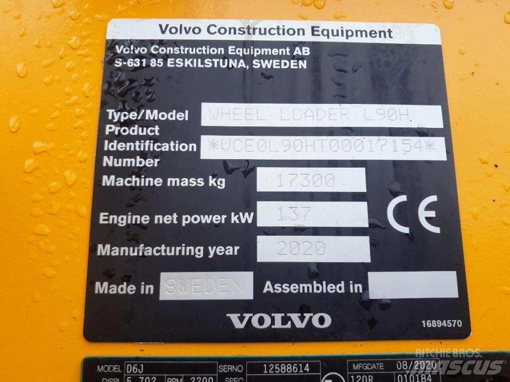 Volvo L 90 H Naudoti ratiniai krautuvai