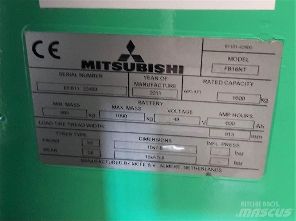 Mitsubishi FB16NT Elektriniai šakiniai krautuvai