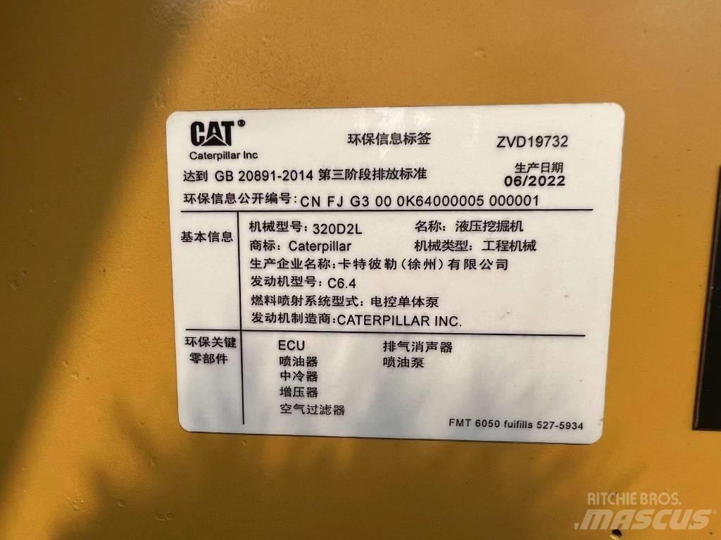 CAT 320 D Vikšriniai ekskavatoriai