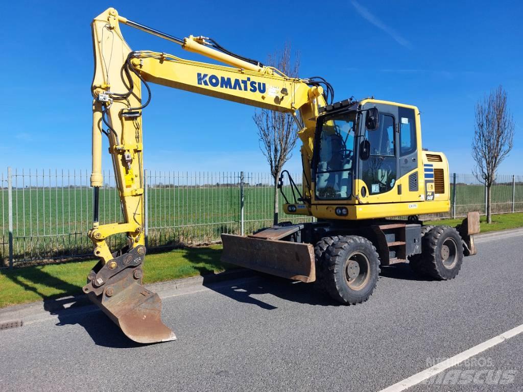 Komatsu PW148-10 Ratiniai ekskavatoriai