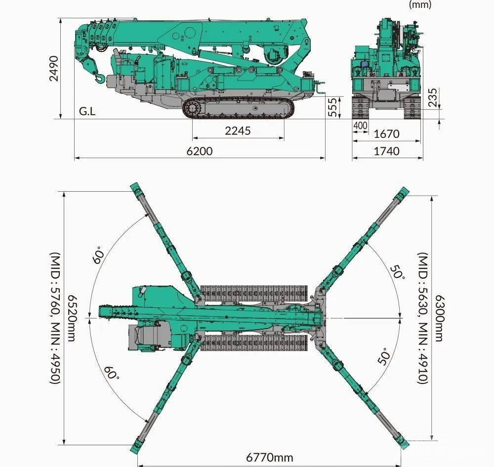 Maeda MC815CWME Vikšriniai kranai