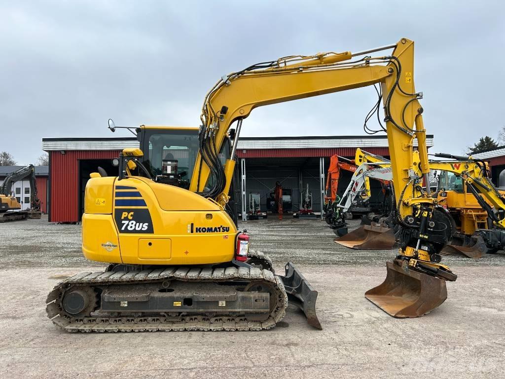 Komatsu PC78US-10 Vidutinės galios ekskavatoriai 7-12 t