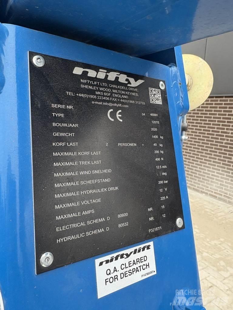 Niftylift 120t Ant priekabų montuojamos kėlimo platformos