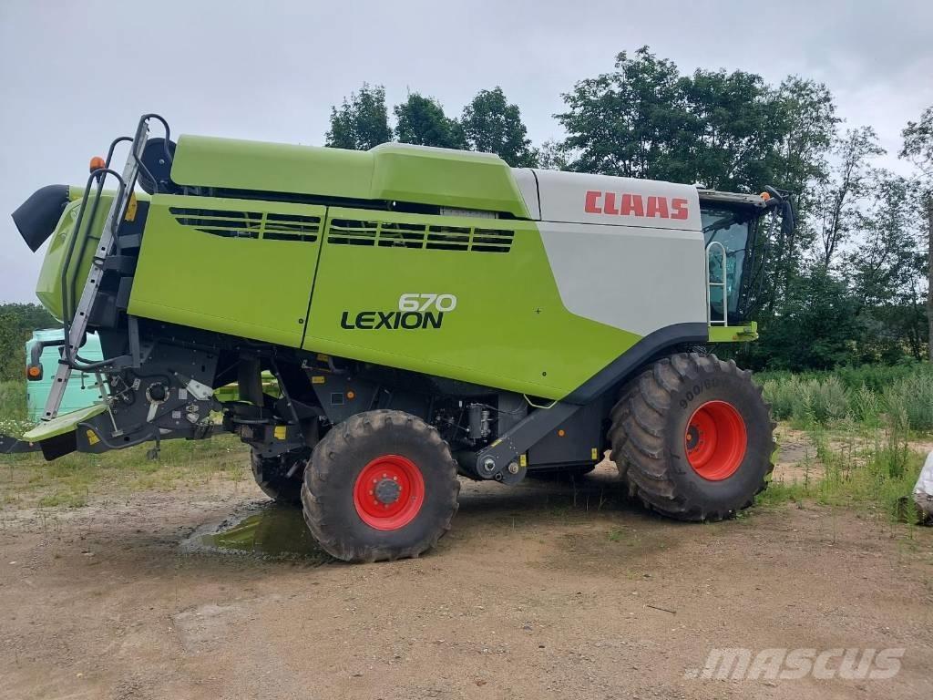 CLAAS Lexion 670 Derliaus nuėmimo kombainai