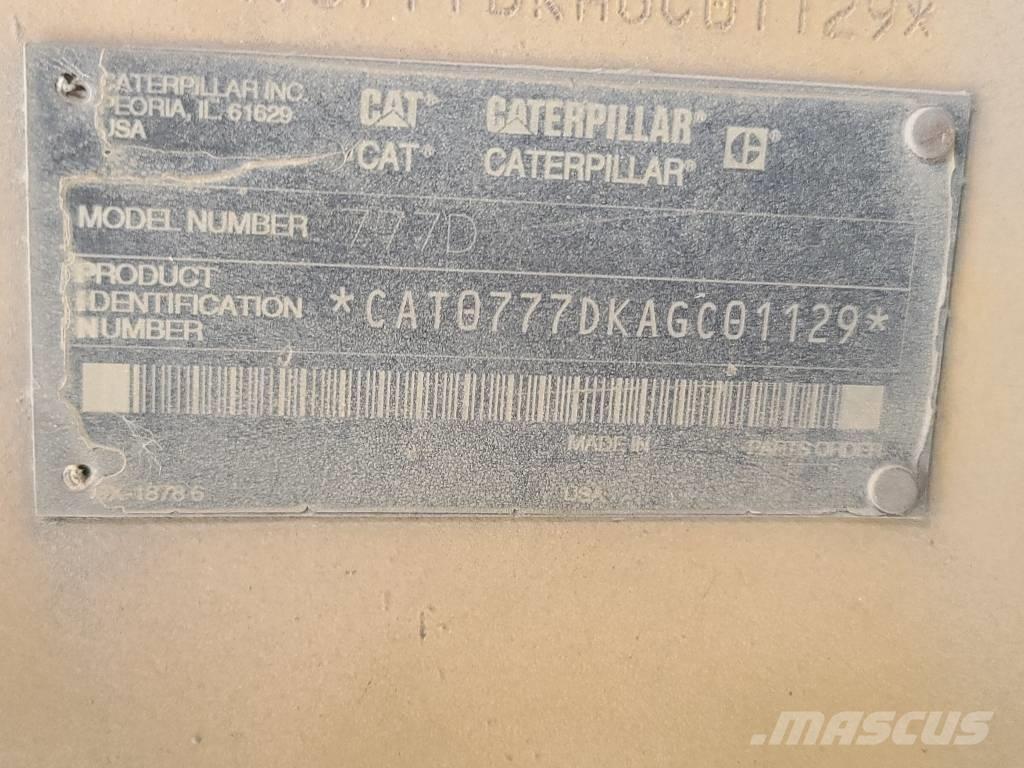 CAT 777 D Karjeriniai savivarčiai