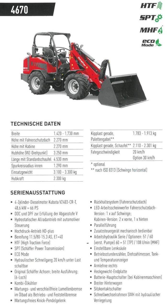 Schäffer 4670 Mini krautuvai