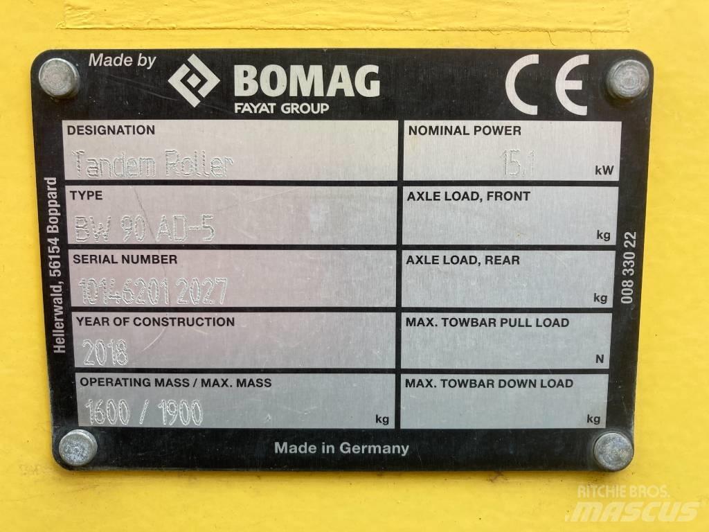 Bomag BW 90 AD-5 Porinių būgnų volai