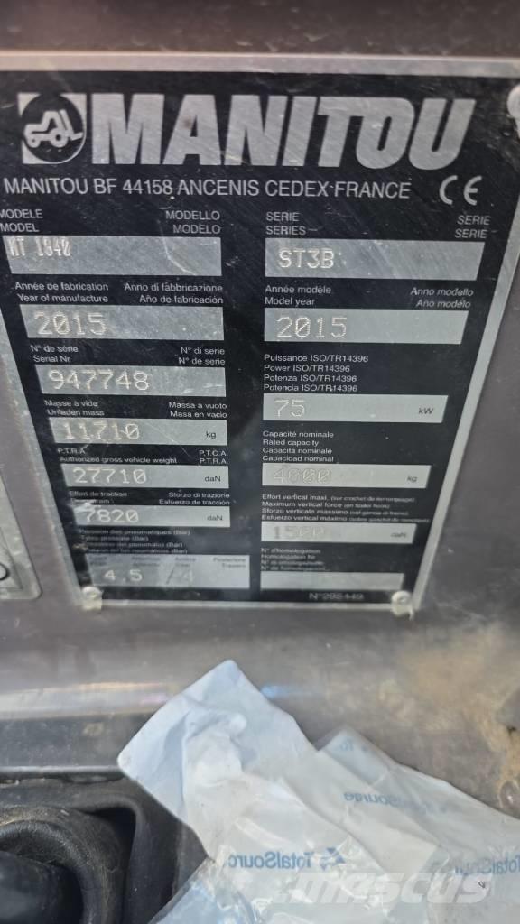 Manitou MT 1840 Statyba - Kita