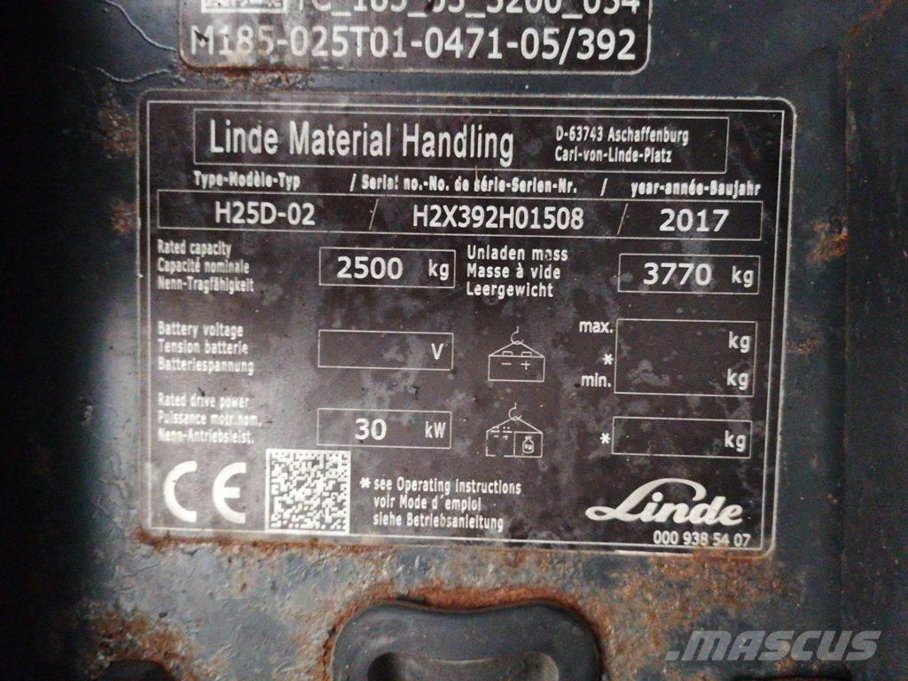 Linde H25D-02 Dyzeliniai krautuvai