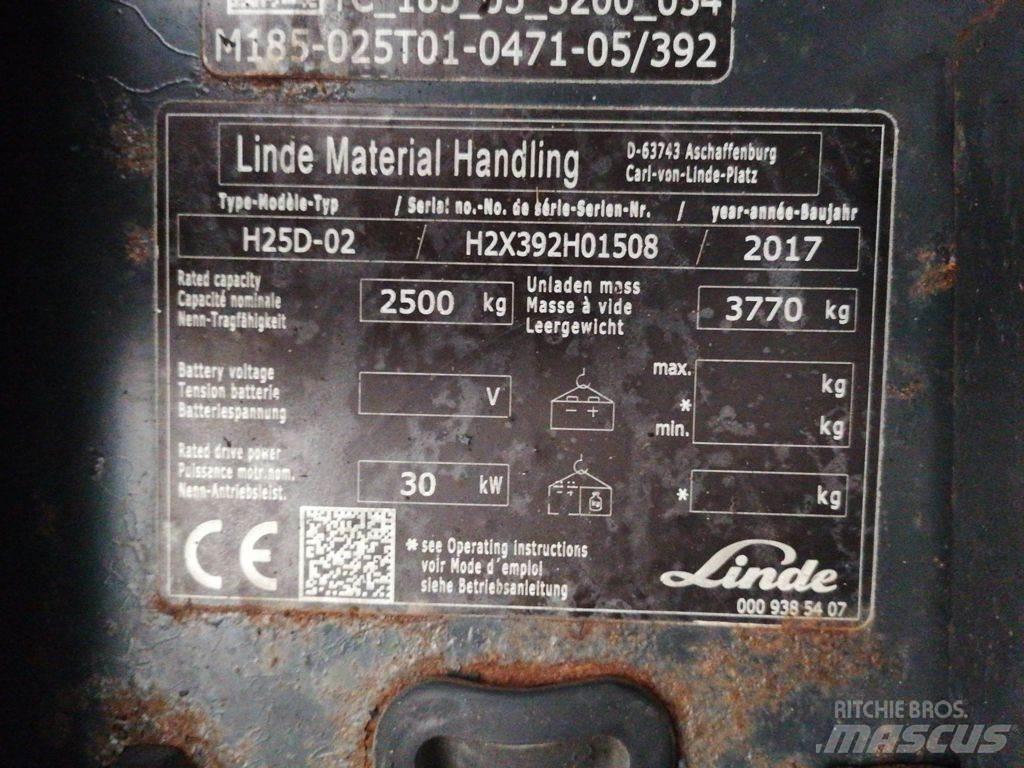 Linde H25D-02 Dyzeliniai krautuvai