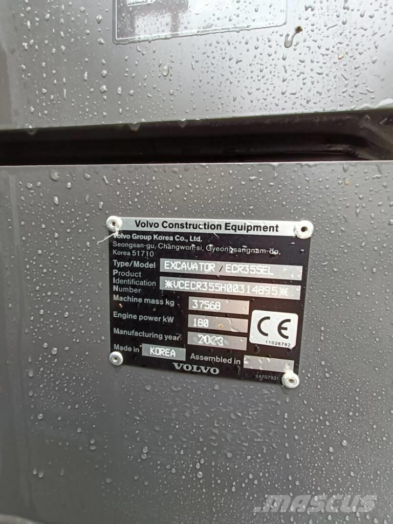 Volvo ECR 355 EL Vikšriniai ekskavatoriai