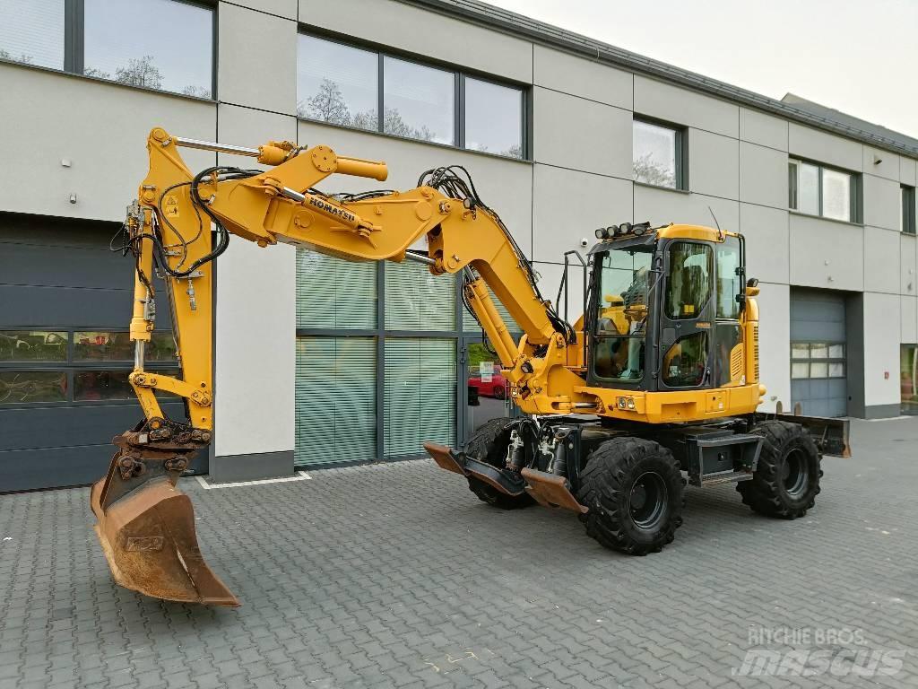Komatsu PW118 MR-11 Ratiniai ekskavatoriai