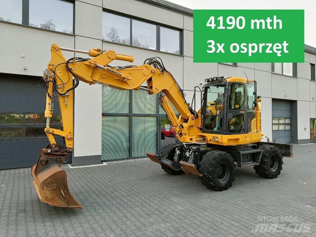 Komatsu PW118 MR-11 Ratiniai ekskavatoriai