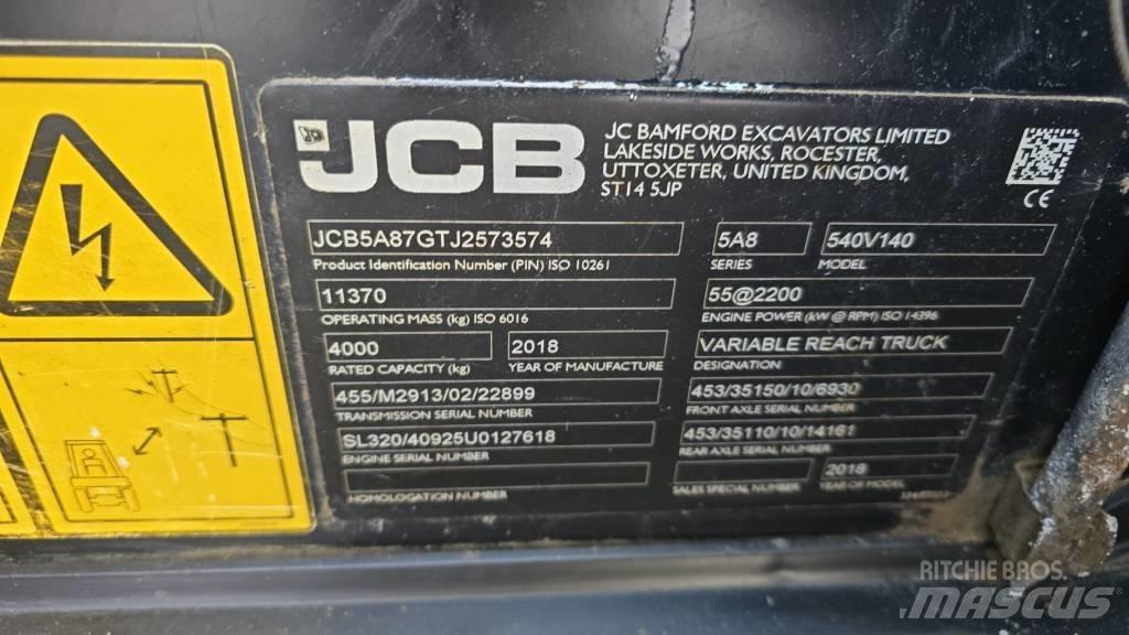 JCB 540-140 Teleskopiniai krautuvai