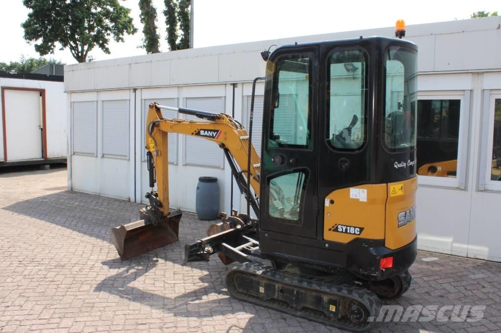 Sany SY 18 C Mini ekskavatoriai < 7 t