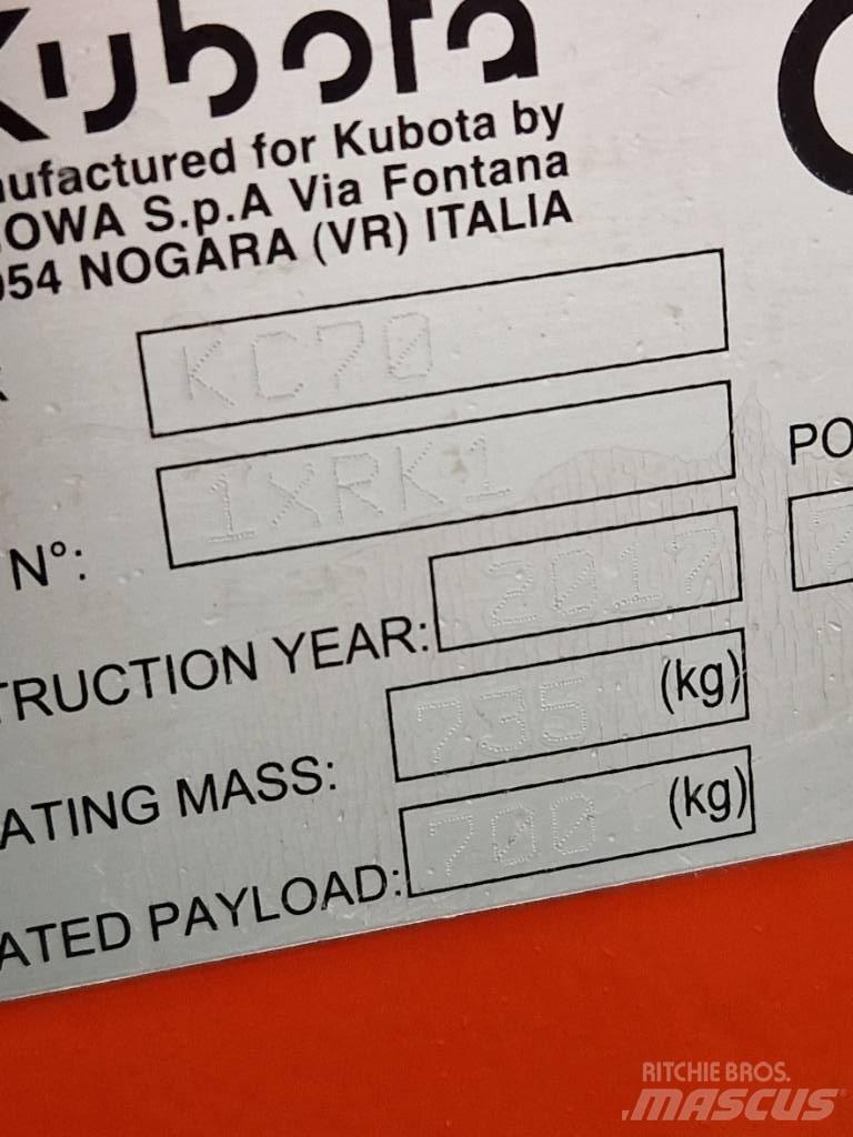 Kubota KC 70 Statybiniai savivarčiai sunkvežimiai