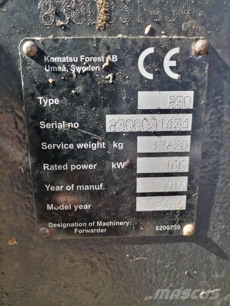 Valmet 830.3 Naudoti miškovežiai (Forvarderiai)